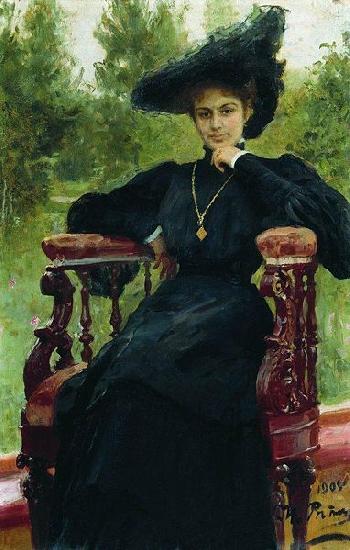 llya Yefimovich Repin Portrait of actress Maria Fyodorovna Andreyeva oil painting image